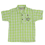 Soft Cotton Drop Shoulders Green Checks Shirt