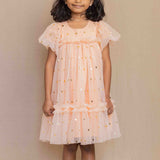 Orange Hearts Party Frock