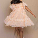 Orange Hearts Party Frock