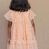 Orange Hearts Party Frock