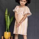 Multi Stripes Lurex Frock