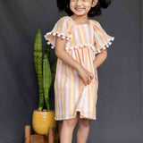 Multi Stripes Lurex Frock