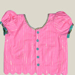 Traditional attire - candy pink Cotton top 