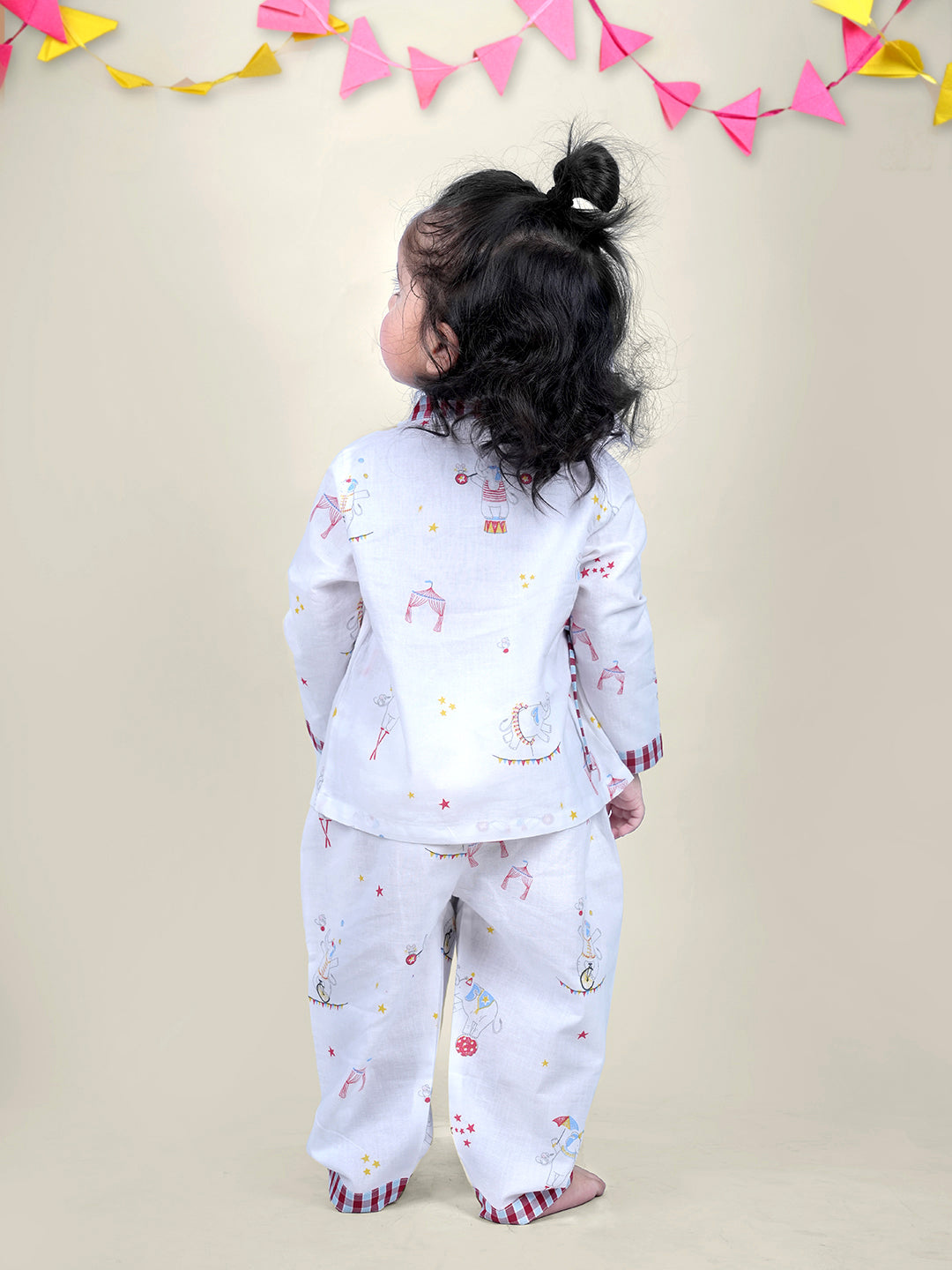 Baby Boy wearing Circus Printed Cotton Night suit