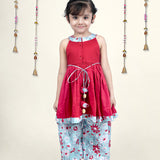 Red Bird Kurta and Salwar Set