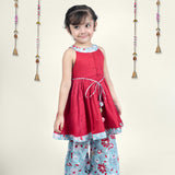 Red Bird Kurta and Salwar Set