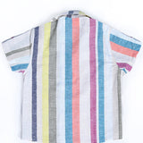 Multi Stripes Linen Shirt  Baby Boys