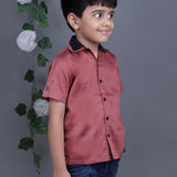 Cotton Satin Double Collar Shirt