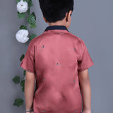 Cotton Satin Double Collar Shirt