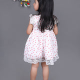 SuperSoft White Ditsy Floral Frock