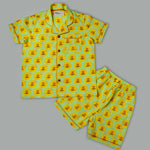 Lion Shorts Pajama Set for Boys - littlellama.in